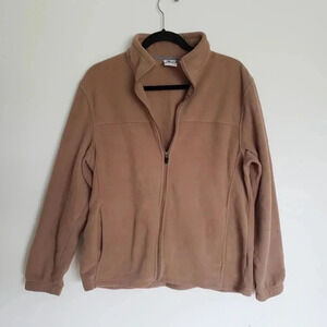 Mens Five Stars Tan Fleece Size M (38-40) Full Zip